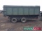 10T twin axle hydraulic tipping grain trailer