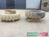 Stocks agriculture rear dual wheels