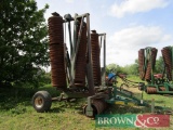 Cousins contour rolls c/w breaker rings, 12.8m wide, 27 inch rings, serial number 300391