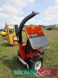 Bearcat 4 inch wood chipper, Honda engine, self feed. Manual in office