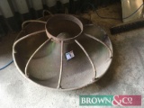 Circular cast iron pig feeder