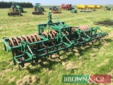 Cousins 4m steering front press with leading tines. Model No: FM28FP452540. Serial No: 200122 -