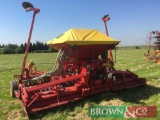 Lely Lelyterra 400-45 4m power harrow with Lynx rubber tyre packer and combination Lely Polymat 4m