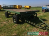 4 wheel flat trailer