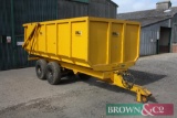 1983 Gull tandem axle 10t grain trailer with automatic tailgate. Serial No: 2505