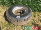 Single 12.5/80-15.3SL wheel and tyre