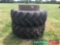 Pair Stocks 520/70R38 dual wheel and tyres. No clamps