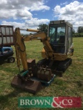 1993 Komatsu PC10 rubbed tracked excavator with 4no. buckets. Serial No: 534641 Hrs: 3,387. Track