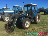 1995 New Holland 5030 4wd tractor with Synchro shuttle and Trima 1192 front loader on 13.6R36 rear