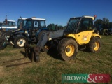 2001 New Holland LM430 Turbo 4wd 4ws telescopic materials handler. Reg No: Y168 UOW. Hours: 9044