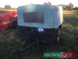 Trailer with air compressor