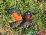 Pair chainsaw boots