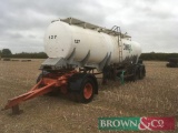 Stainless Steel Artic Bowser, 22,000 l ex-Omex c/w bogey with hyd brakes