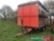 Trailed livestock trailer converted lorry trailer