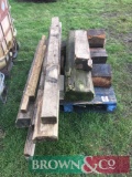 Quantity of timber / wooden blocks