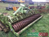 1997 Dowdeswell PH300S 3m power harrow with rear packer roll. Serial No: 42