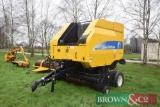 2010 New Holland BR7070 Superfeed 3 round baler. Serial No: 704824046. Manual and control box in