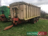 Wilcox tandem axle blower trailer with air brakes
