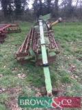 Dowdeswell PH400 4m power harrow with end tow transport wheels