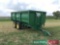 1997 Richard Weston 11t grain trailer with grain chute, hydraulic brakes on super single wheels and