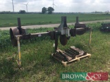 Cousins twin leg subsoiler with steel depth wheels and Adapter to mole drainer but also sold with
