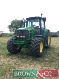 2012 John Deere 6630 4wd tractor with 40Kph Power Quad + gearbox, TLS, SAM 200 area meter on
