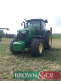 2012 John Deere 6190R 4wd tractor 40Kph Auto Quad, Autotrack ready with TLS and cab suspension with
