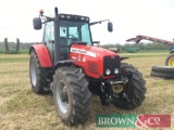 2007 Massey Ferguson 6480 Dyna-6 4wd tractor, 3091 hrs with front linkage and PTO, crawler gear,