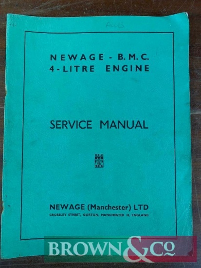 Newage BMC 4 Litre Engine Service Manual