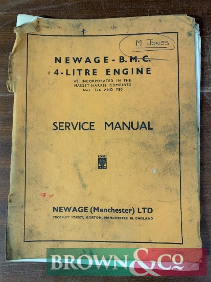 Newage BMC 4 Litre Engine Service Manual