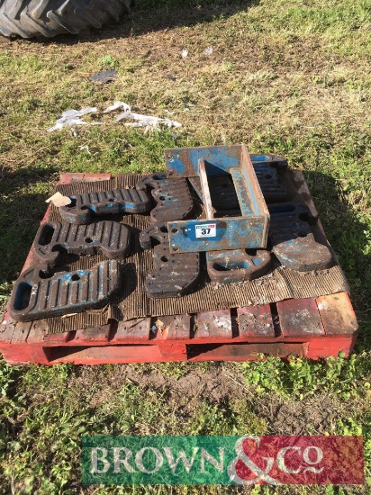 Ford tractor weights and frame