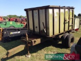 4500L water bowser, single axle, stainless steel