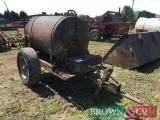 1000L steel bowser on chassis