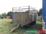 Tractor tow cattle trailer