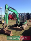 2007 5.2t JCB 8052 excavator 30x type headstock, 40mm pins, dozer blade, 2 speed tracking, 4831