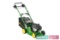 UNUSED John Deere R43S 43cm (17inch) pedestrian petrol propelled lawnmower with collector.