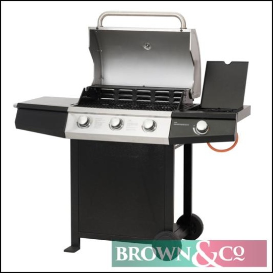 NEW Lifestyle St Vincent 3 Burner Gas BBQ. Details available at