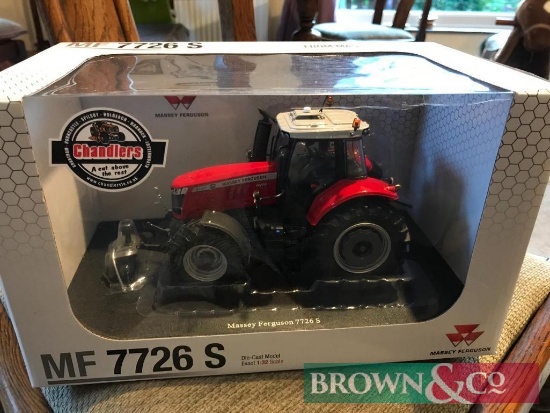 New and boxed 1:32 scale metal diecast Massey Ferguson 7726 S model tractor. Collection from any