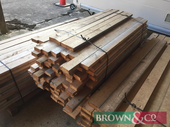 Quantity timber 193No 1.5m x 100mm x 35mm. Collection from Geaves Farm, PE27 3HG. Kindly donated by