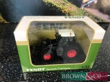 New & boxed 1:32 scale Fendt 716 model tractor. Black limited edition and individually numbered.