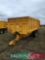 1992 Gull 12t twin axle grain trailer with hydraulic tailgate and grain chute. Serial No: 10.3809