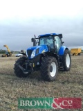 2009 New Holland T7030 Power Command 4wd tractor, 50kph, manual spools with front linkage on