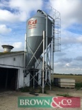 A1 Rowlands galvanised feed hopper