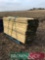 Pallet feather edge fencing