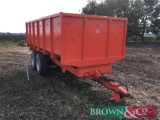 *12t twin axle trailer, manual tailgate and grain chute. ???????Please note VAT at the standard rate