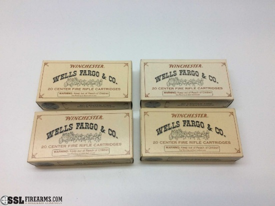 Lot of (80) Winchester 30-30 "Wells Fargo &amp; Co" commemorative live roun