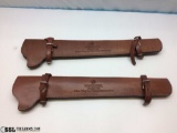 Lot of (2) John Wayne Winchester Model 94 Leather Scabbards. Both sell in o