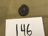 German wound badge in silver with maker marked reverse