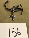 German Mothers cross in bronze with large type ribbon