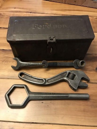 Fordson Tool Box with tools